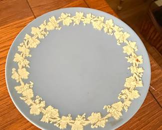 Wedgwood Jasperware Light Blue Grapevine Compote