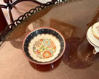 Hand-painted Enamelware Trinket Dish by Email Studio Steinbock, Austria