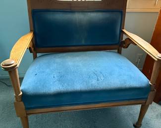 Antique Oak Parlor Armchair