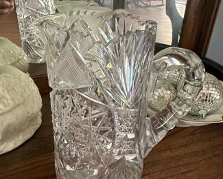 American Brilliant Period Cut Glass Pitcher
