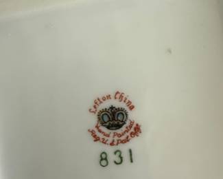 Lefton China Hand Painted Floral Jar #831