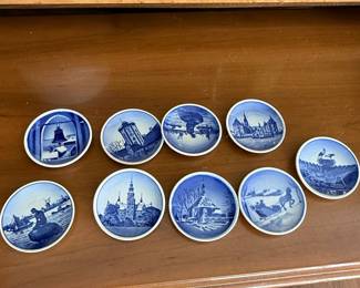Royal Copenhagen Fajance Miniature Plates - Kaj Lange Design