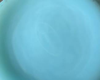 Fenton Blue Satin Glass Drapery Vase