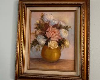 Floral Still Life Oil Painting by J. Anne Jones