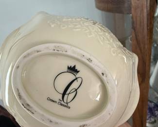 Whitehall Fine Porcelain Basket by Crown Classics