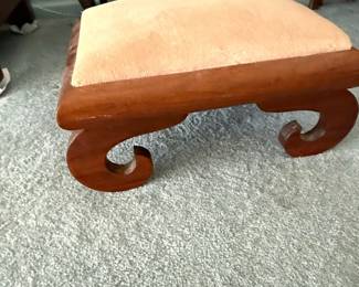 Queen Anne Style Mahogany Footstool