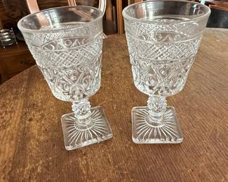Imperial Glass Cape Cod Pattern Goblets