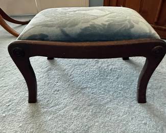 Queen Anne Style Mahogany Footstool
