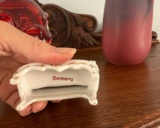Vintage Elfinware Germany Miniature Settee Figurine