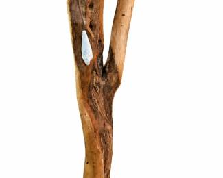 Circa 1970s Authentic Vintage Natural Freeform Wood Floor Sculpture Imported from Germany. "ONE-OF-A-KIND EUROPEAN FOLK ART STATEMENT PIECE!!"