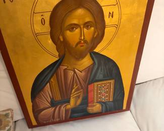 Hand painted orthodox icon 