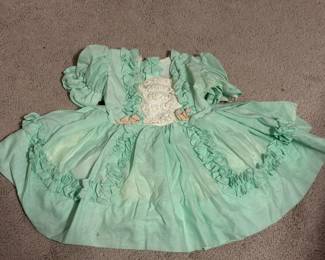 Vintage baby girl's dress with petticoat