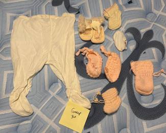 Vintage baby girl's hose and bootie collection