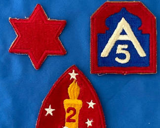 Lot 115: Vintage WWII Military Shoulder Patches Lot of 8