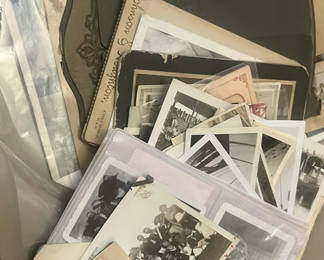 Lot 25: Large Lot Of Antique Photographs, Cars, Etc. Do Not Miss