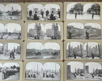 Lot 148: Stereo Cards 1906 San Francisco Earthquake and Fire Lot of 22