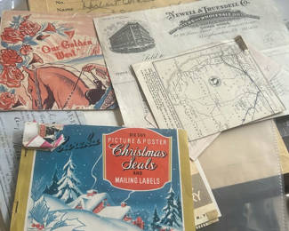 Lot 50: Mid Century Ephemera Lot & 1800’c
