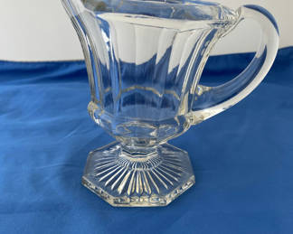 Lot 109: Victorian EAPG Clear Pressed Glass Pitcher