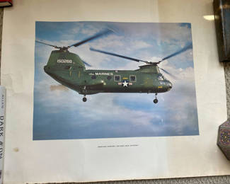 Lot 132: Boeing-Vertol CH-46A Sea Knight Poster