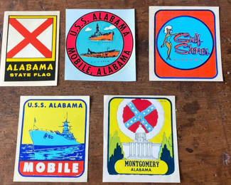 Lot 128: Water Transfers USS Alabama, State Flag, Gulf Shores, Montgomery and Mobile 5