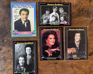 Lot 147: Lot of 5 Autographed Trading Cards American Bandstand