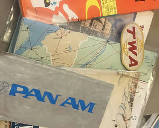 Lot 26: Vintage Air Travel Ephemera 1930s To 50s