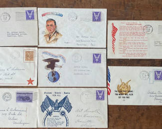 Lot 126: WWII Stamped And Posted Cachets