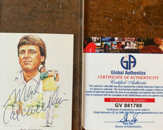 Lot 142: Mark Calcavecchia Autographed Trading Card with COA