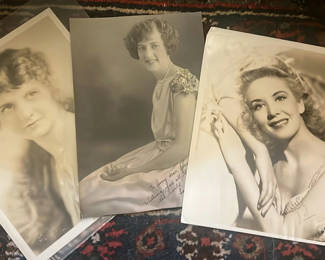 Lot 74: 3 Autographed 8” X 10” Celebrity Women 1940’s