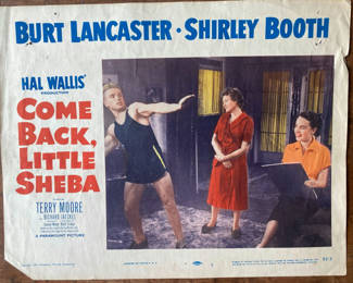 Lot 99: Burt Lancaster Come Back Little Sheba Original Lobby Card