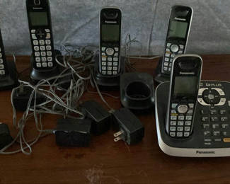 Lot 160: Panasonic Phones 5 phones and 6 chargers