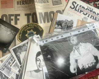 Lot 38: Antique Photo Lot Off To The Moon Newspaper Liz Taylor