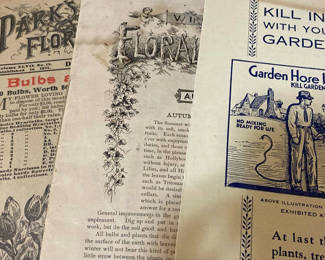 Lot 124: Vintage Flowers And Garden Booklets