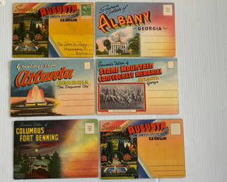 Lot 81: Vintage Georgia Souvenir Greetings Folders