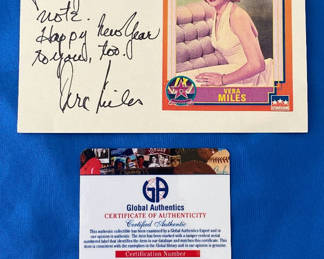 Lot 112: Vera Miles Personally Autographed Hollywood Card with COA