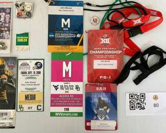 Lot 80: Sports Tickets, Pins, Press Passes
