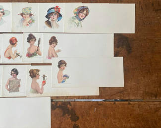 Lot 94: Vintage Ink Blotters Goes Litho Girls Wearing Hats Pinup poses