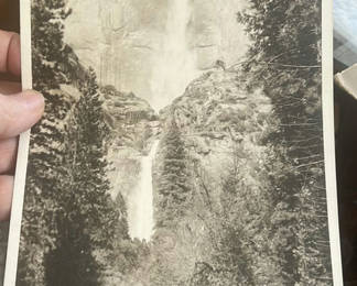 Lot 72: Photo Bridal Falls In Yosemite Park About 1930 Very Large