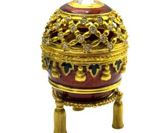 Joan Rivers Imperial Treasures Jeweled Perfume & Potpourri Egg
