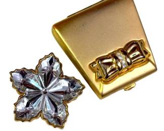 Estée Lauder Vintage Solid Perfume Compacts – Jeweled Star & Bow Collection