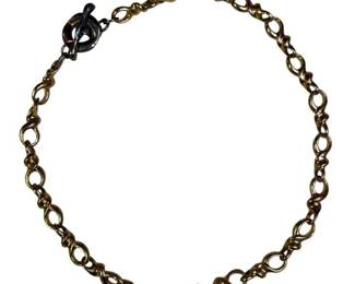 RLM Studio Sterling Silver & Brass Artisan Link Necklace