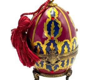 Limoges France Limited Edition Perfume Egg with Miniature Perfume Bottle – No. 113/500