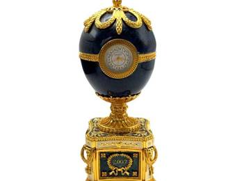 Joan Rivers Imperial Treasures 2007 Jeweled Egg Clock