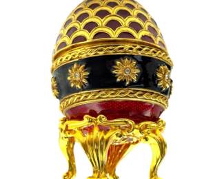 Joan Rivers Imperial Treasures Enamel Egg with Royal Carriage Surprise