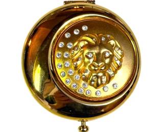 Estée Lauder Vintage Leo Zodiac Powder Compact with Rhinestones