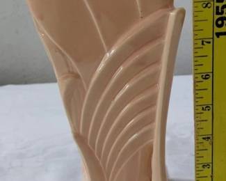 McCoy old mark art deco tall vase - selling a large art pottery collection