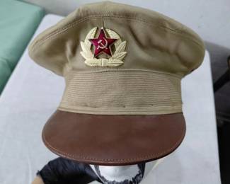 Antique red army Russion military visor cap