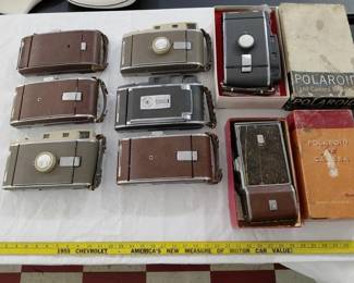 old Polaroid camera collection