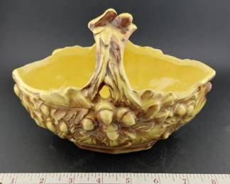 Old mark McCoy basket, great art pottery collection in this sale