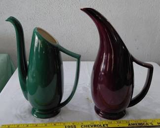 Red Wing mid century large pitchers